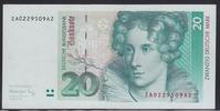 Deutschland 20 DM Annette v. Droste-Hülhoff, Austausch/Ersatznote Serie ZA/A -