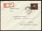 Deutsches Reich 42 Pfg. 671y Braunes Band 1938 Einzelfrankatur auf R-Brief -
