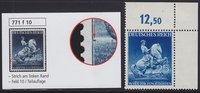 Deutsches Reich 25 Pfg. Wiener Frühjahrsmesse mit Plattenfehler, Bogenecke -