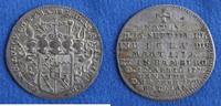 Altdeutschland Bamberg Bistum 3 Kr. Sterbegroschen auf Franz Ludwig von Ehrtal (1779-1795) -