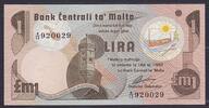 Malta 1 Lira Pi. 34b Republic, with one dot -