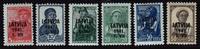 Deutsches Reich Besetzte Gebiete 5-50 Kop. Lettland - Latvija Russ. Marken mit Aufdruck 1941 -