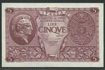 Italien 5 Lire Italia Pi. 31b Biglietto di Stato, Luogotenenza -