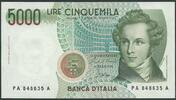 Italien 5000 Lire Banca d'Italia Pi. 111a 'Bellini' -