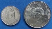 Deutsches Reich 2 u.5 Mk. Kaiser Friedrich I. und Wilhelm II. '200 Jahre Königreich' Set beider Nominalen -