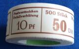 Bundesrepublik Deutschland 500 x 10 Pfg. 1971 Unfallverh&uuml;tung komplette ... 25,00 EUR  zzgl. 4,00 EUR Versand