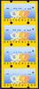 Bundesrepublik 4x 10 Pf. ATM Postemblem Nagler mit Posthorn und ABART 4er-Streifen mit tlw. Wertaufdruck -