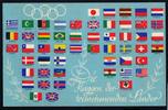 Deutsches Reich Propaganda Olympische Sommerspiele Berlin, Flaggen der teilnehmenden Nationen -