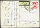 Österreich 1,45 S. 'Christkindl'-Sonderstempel vom 22.12.52 auf Zensurkarte ins Saarland -