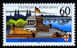 Bundesrepublik Deutschland 60 Pfg. 2000 Jahre Koblenz, weißes Papier ohne Fluoreszenz -