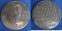 Bundesrepublik Deutschland Silbermedaille von A.Holl auf den 75. Geburtstag von Präsident Theodor Heuss -