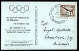 Deutsches Reich 'Olympische Sommerspiele Berlin' s/w-AK Reichssportfeld Zudruck zur Eröffnung! -