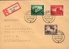 Deutsches Reich 747 Braunes Band Mischfrankatur auf R-Brief -