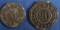 Deutsches Reich - Bayern 5+20 Pfg. Bamberg 'Raulino Tabakfabrik' Kleingeldersatzmarken -