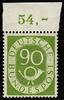 Bundesrepublik Deutschland 90 Pfg. Posthorn mit Oberrand -