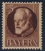 Bayern 5 Pfg 'Ludwig III.' Farbprobedruck in braun statt grün -