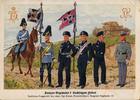 Deutsches Reich Propaganda 1940 Farbige Regimentskarte des -Panzer-Regiments 7 Vaihingen/Filder- I-II