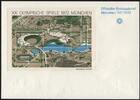 Bundesrepublik Deutschland 2,45 DM 1972 Olympische Spiele München Block mit Plattenfehler und Blindentwertung! UNIKAT FDC