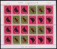 8 Fr 1953 Schweiz  Pro Juventute Schmetterlinge`  kompletter Zusammendruckbogen ** postfrisch