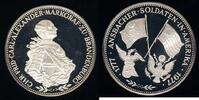 Bundesrepublik Deutschland Ansbach-Brandenburg 200 Jahre 'Ansbacher Soldaten in Amerika', große Ar-Medaille -