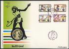 Niue 50 $ 'Steffi Graf' seltener Numisbrief zur Olympiade Seoul 1988 mit Silbermünze! -