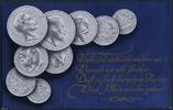Preussen Münz-'Numismatik'-Postkarte mit Abb. von div. Kaiserreich-Silbermümzen -