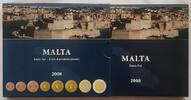 Malta 3,88 € 2008 KMS-Sonderblister zur Euro-Einführung mit Gold-Medaille BU in Blister