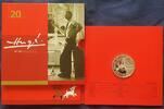 Belgien 20 € auf Hergé, Zeichner von 'Tim & Struppi' und 'Tintin' im Originalblister -