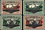 Deutsches Reich 'Notgeld-Ausstellungen' in Aschersleben, Halle a.d.S., Kahla und Nürnberg -