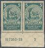 Deutsches Reich 5+15 Pfg. 351 Nothilfe 'Rosenwunder' mit HAN -