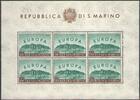 RSM 6x 500 Lire 1960 Kleinbogenausgabe 'Europa über San Marino' ** postf... 45,00 EUR  zzgl. 4,00 EUR Versand