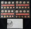 Bundesrepublik 4x 10,68 DM Kursmünzensatz original eingeschweißt im Blister in grauem Original-Umkarton! -