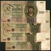 Deutsches Reich - Weimar 4x 1000 Reichsmark komplettes Set aller Varianten der Unterdruckbuchstaben A-T und Serie A -