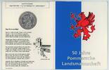 Deutschland - Pommern Ag-Med. auf '50 Jahre Pommersche Landsmannschaft' -