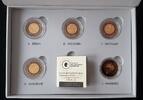 Bundesrepublik Deutschland 5x 5 € 'Tropische Zone' tolle Kollektion Gold- und Rhodiumveredelt in Präsentationsbox -