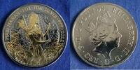 Greatbritain 2 Pfund 'Maid Marian' 1 oz veredelt mit Schwarz-Ruthenium und 24K-Gold -