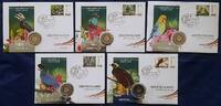 Bundesrepublik Deutschland 5x 5 € 'Tropische Zone' aus Klimazonen der Erde - Numisbrief-Kollektion -