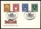 Österreich 40 Gr. - 1,60 S. 'Österreichische Wappen' auf Sonderumschlag zur Wiener Börse 1950 -