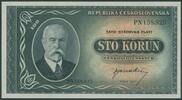 CSSR 100 Kor. Pi. 63a 'Sto Korun - Tomas G.Masaryk' -