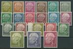 Bundesrepublik Deutschland 2 Pfg - 3 DM 177-96 'Heuss-Serie' kompletter Satz mit sauberem Erstfalzrest -