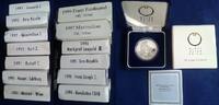 Österreich 13 x 100 öS Sammlung alle neuen 100-Schillingmünzen in kompletter Originalverpackung