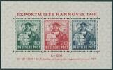  1949 Bizone  Hannover-Messeblock  in guter c-Farbe mit Fotobefund postfrisch