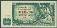 CSSR 100 Kor. Pi. 91c 'Sto Korun - Bauernpaar' Serie X -
