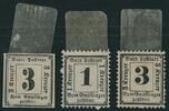 Bayern 1+3 Kr. 1862/70 Portomarken geschnitten sowie gezähnt mit Wz. 'en... 75,00 EUR  zzgl. 4,00 EUR Versand