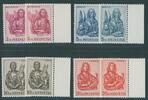 76 sFr 1961 Schweiz  Die vier Evangelisten  in beiden Farben! ** postfrisch