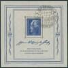 Sowjetische Besatzungszone 50 Pfg. 1949 Goethe-Block mit seltenem SST 'W... 120,00 EUR  zzgl. 4,00 EUR Versand