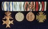 Deutsches Reich 1913/21 ca. Ordensspange mit 4 Auszeichnungen u.a. Bayer... 200,00 EUR  zzgl. 4,00 EUR Versand