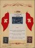 3+7 Fr. 1945 Schweiz  Kriegsgeschädigten  Block & Satz auf seltenem numeriertem Sondergedenkblatt gestempelt