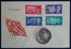 DDR 20 M August Bebel, selbstgefertigter Numisbrief