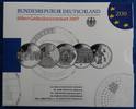 Bundesrepublik Deutschland 50 € Offizieller Blister mit fünf 10 € Gedenkmünzen -